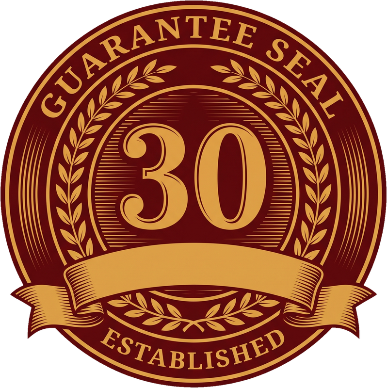 30-night empty bottle guarantee seal